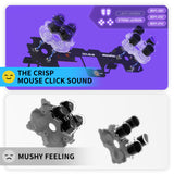 eXtremeRate Strong Version Whole Clicky Kit V2 for PS5 Controller BDM-040/050/060 Shoulder Face Buttons, Micro Switch L2R2 Clicky Hair Trigger Kit and Tactile L1R1 Face Buttons Mouse Click for PS5 Controller - PFMD017V2