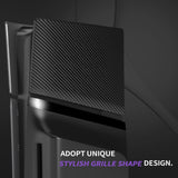 eXtremeRate eXcover Replacement Top Bottom Cover Side Panel with Cooling Vent for PS5 Slim Disc Edition Console - Black - APSPFM001