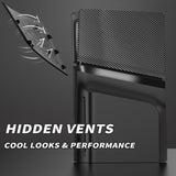 eXtremeRate eXcover Replacement Top Bottom Cover Side Panel with Cooling Vent for PS5 Slim Disc Edition Console - Black - APSPFM001