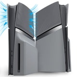 eXtremeRate eXcover Replacement Top Bottom Cover Side Panel with Cooling Vent for PS5 Slim Disc Edition Console - New Hope Gray - APSPFM003