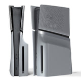 eXtremeRate eXcover Replacement Top Bottom Cover Side Panel with Cooling Vent for PS5 Slim Disc Edition Console - New Hope Gray - APSPFM003
