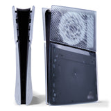 eXtremeRate eXcover Replacement Top Bottom Cover Side Panel with Cooling Vent for PS5 Slim Digital Edition Console - Clear Ice Blue - SWRPFM002