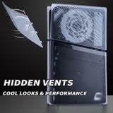 eXtremeRate eXcover Replacement Top Bottom Cover Side Panel with Cooling Vent for PS5 Slim Digital Edition Console - Clear Ice Blue - SWRPFM002