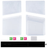 eXtremeRate eXcover Replacement Top Bottom Cover Side Panel with Cooling Vent for PS5 Slim Disc Edition Console - Clear Ice Blue - APSPFM002