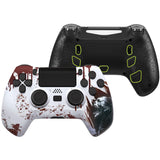 eXtremeRate Blood Zombie DECADE Tournament Controller (DTC) Upgrade Kit for PS4 Controller JDM-040/050/055, Upgrade Board & Ergonomic Shell & Back Buttons & Trigger Stops - Controller NOT Included - P4MG012