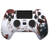 eXtremeRate Blood Zombie DECADE Tournament Controller (DTC) Upgrade Kit for PS4 Controller JDM-040/050/055, Upgrade Board & Ergonomic Shell & Back Buttons & Trigger Stops - Controller NOT Included - P4MG012