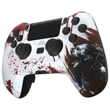 eXtremeRate Blood Zombie DECADE Tournament Controller (DTC) Upgrade Kit for PS4 Controller JDM-040/050/055, Upgrade Board & Ergonomic Shell & Back Buttons & Trigger Stops - Controller NOT Included - P4MG012