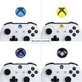 PlayVital Custom Home Button Power Switch Stickers Skin Cover for Xbox Series X & S, for Xbox One & Xbox One X/S Console & Controller, for Xbox One Elite Controller and Kinect - 60 pcs One Pack - XBLS005