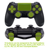 eXtremeRate Soft Touch White Dawn 2.0 FlashShot Trigger Stop Remap Kit for PS4 CUH-ZCT2 Controller, Part & Back Shell & 2 Back Buttons & 2 Trigger Lock for PS4 Controller JDM 040/050/055 - P4QS009