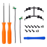 eXtremeRate Clicky Hair Trigger Kit for Xbox One X/S Controller LT RT Shoulder Buttons, Custom Flashshot Trigger Stop Flex Cable for Xbox One X/S Controller Model 1708 - X1MD001