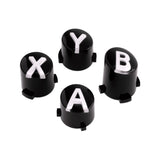 eXtremeRate Three-Tone Black & Clear & White ABXY Action Buttons with Classic Symbols for Xbox Series X & S Controller & Xbox One S/X & Xbox One Elite V1/V2 Controller - JDX3M001