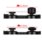 eXtremeRate 8 Red Silicone Rubber Precision Platporm Raised Analog Sticks Thumb Grips for PS4 Slim PS4 Pro Thumbsticks -ZXBJ1224