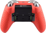 eXtremeRate Red Game Rubber Gel Cover Thumb Grip for Xbox One Elite Controller-XBOWP0036GC