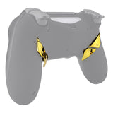 eXtremeRate Chrome Gold Replacement Redesigned Back Buttons K1 K2 K3 K4 Paddles for eXtremeRate PS4 Controller Dawn Remap Kit - P4GZ016
