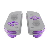 eXtremeRate Clear Atomic Purple Replacement ABXY Direction Keys SR SL L R ZR ZL Trigger Buttons Springs, Full Set Buttons Repair Kits with Tools for NS Switch JoyCon & OLED JoyCon - JoyCon Shell NOT Included - AJ108