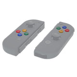 eXtremeRate Replacement DIY Colorful ABXY Buttons Directions Keys Repair Kits with Tools for NS Switch JoyCon & OLED JoyCon - JoyCon Shell NOT Included - AJ109