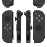 eXtremeRate Clear Black Replacement DIY Colorful ABXY Buttons Directions Keys Repair Kits with Tools for NS Switch JoyCon & OLED JoyCon - JoyCon Shell NOT Included - AJ112