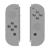 eXtremeRate Clear Black Replacement DIY Colorful ABXY Buttons Directions Keys Repair Kits with Tools for NS Switch JoyCon & OLED JoyCon - JoyCon Shell NOT Included - AJ112