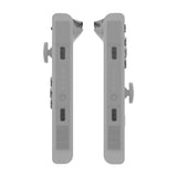 eXtremeRate Clear Black Replacement DIY Colorful ABXY Buttons Directions Keys Repair Kits with Tools for NS Switch JoyCon & OLED JoyCon - JoyCon Shell NOT Included - AJ112