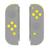 eXtremeRate Sunflower Yellow Replacement DIY Colorful ABXY Buttons Directions Keys Repair Kits with Tools for NS Switch JoyCon & OLED JoyCon - JoyCon Shell NOT Included - AJ118