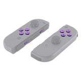 eXtremeRate Purple Blue Chameleon Replacement ABXY Direction Keys SR SL L R ZR ZL Trigger Buttons Springs, Full Set Buttons Repair Kits with Tools for NS Switch JoyCon & OLED JoyCon - JoyCon Shell NOT Included - AJ201
