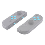 eXtremeRate Heaven Blue Replacement ABXY Direction Keys SR SL L R ZR ZL Trigger Buttons Springs, Full Set Buttons Repair Kits with Tools for NS Switch JoyCon & OLED JoyCon - JoyCon Shell NOT Included- AJ207