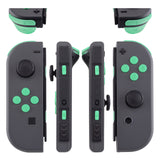 eXtremeRate Mint Green Replacement ABXY Direction Keys SR SL L R ZR ZL Trigger Buttons Springs, Full Set Buttons Repair Kits with Tools for NS Switch JoyCon & OLED JoyCon - JoyCon Shell NOT Included- AJ208