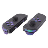 eXtremeRate Chameleon Green Purple Replacement ABXY Direction Keys SR SL L R ZR ZL Trigger Buttons Springs, Full Set Buttons Repair Kits with Tools for NS Switch JoyCon & OLED JoyCon - JoyCon Shell NOT Included - AJ210