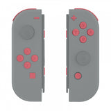 eXtremeRate Indian Red Replacement ABXY Direction Keys SR SL L R ZR ZL Trigger Buttons Springs, Full Set Buttons Repair Kits with Tools for NS Switch JoyCon & OLED JoyCon - JoyCon Shell NOT Included - AJ219