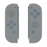 eXtremeRate Slate Gray Replacement ABXY Direction Keys SR SL L R ZR ZL Trigger Buttons Springs, Full Set Buttons Repair Kits with Tools for NS Switch JoyCon & OLED JoyCon - JoyCon Shell NOT Included - AJ220