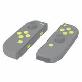 eXtremeRate Lemon Yellow Replacement ABXY Direction Keys SR SL L R ZR ZL Trigger Buttons Springs, Full Set Buttons Repair Kits with Tools for NS Switch JoyCon & OLED JoyCon - JoyCon Shell NOT Included - AJ225