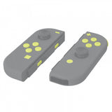 eXtremeRate Lemon Yellow Replacement ABXY Direction Keys SR SL L R ZR ZL Trigger Buttons Springs, Full Set Buttons Repair Kits with Tools for NS Switch JoyCon & OLED JoyCon - JoyCon Shell NOT Included - AJ225