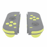 eXtremeRate Lemon Yellow Replacement ABXY Direction Keys SR SL L R ZR ZL Trigger Buttons Springs, Full Set Buttons Repair Kits with Tools for NS Switch JoyCon & OLED JoyCon - JoyCon Shell NOT Included - AJ225