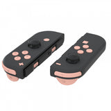 eXtremeRate Mandys Pink Replacement ABXY Direction Keys SR SL L R ZR ZL Trigger Buttons Springs, Full Set Buttons Repair Kits with Tools for NS Switch JoyCon & OLED JoyCon - JoyCon Shell NOT Included - AJ229
