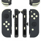 eXtremeRate Light Cream Replacement ABXY Direction Keys SR SL L R ZR ZL Trigger Buttons Springs, Full Set Buttons Repair Kits with Tools for NS Switch JoyCon & OLED JoyCon - JoyCon Shell NOT Included - AJ230