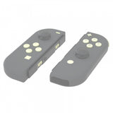 eXtremeRate Light Cream Replacement ABXY Direction Keys SR SL L R ZR ZL Trigger Buttons Springs, Full Set Buttons Repair Kits with Tools for NS Switch JoyCon & OLED JoyCon - JoyCon Shell NOT Included - AJ230