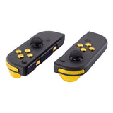 eXtremeRate Chrome Gold Glossy Replacement ABXY Direction Keys SR SL L R ZR ZL Trigger Buttons Springs, Full Set Buttons Repair Kits with Tools for NS Switch JoyCon & OLED JoyCon - JoyCon Shell NOT Included - AJ301