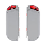 eXtremeRate Chrome Red Glossy Replacement ABXY Direction Keys SR SL L R ZR ZL Trigger Buttons Springs, Full Set Buttons Repair Kits with Tools for NS Switch JoyCon & OLED JoyCon - JoyCon Shell NOT Included - AJ303