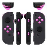 eXtremeRate Chrome Pink Glossy Replacement ABXY Direction Keys SR SL L R ZR ZL Trigger Buttons Springs, Full Set Buttons Fix Kits with Tools for NS Switch JoyCon & OLED JoyCon - JoyCon Shell NOT Included - AJ307