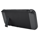 eXtremeRate 2 Set of Black Soft Touch Replacement Kickstand for Nintendo Switch Console, Back Bracket Holder Kick Stand for Nintendo Switch - Console NOT Included - AJ410