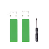 eXtremeRate 2 Set of Green Soft Touch Replacement Kickstand for Nintendo Switch Console, Back Bracket Holder Kick Stand for Nintendo Switch - Console NOT Included - AJ418