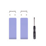 eXtremeRate 2 Set of Light Violet Replacement Kickstand for Nintendo Switch Console, Back Bracket Holder Kick Stand for Nintendo Switch - Console NOT Included - AJ419