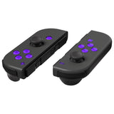 eXtremeRate Replacement Controller ABXY Direction Home Capture + - Jelly Buttons, Two-Tone Purple & Clear with Symbols Action Face Keys for Nintendo Switch & Switch OLED Joy-con - JoyCon NOT Included - AJ7003