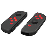 eXtremeRate Replacement Controller ABXY Direction Home Capture + - Jelly Buttons, Two-Tone New Hope Red & Clear with Symbols Action Face Keys for Nintendo Switch & Switch OLED Joy-con - JoyCon NOT Included - AJ7007