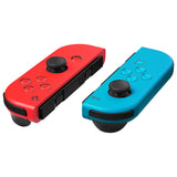 eXtremeRate Replacement Controller ABXY Direction Home Capture + - Jelly Buttons, Two-Tone New Hope Blue & Red & Clear with Symbols Action Face Keys for Nintendo Switch & Switch OLED Joy-con - JoyCon NOT Included - AJ7010