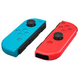 eXtremeRate Replacement Controller ABXY Direction Home Capture + - Jelly Buttons, Two-Tone New Hope Blue & Red & Clear with Symbols Action Face Keys for Nintendo Switch & Switch OLED Joy-con - JoyCon NOT Included - AJ7010