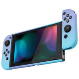 PlayVital UPGRADED Dockable Case Grip Cover for NS Switch, Ergonomic Protective Case for NS Switch, Separable Protector Hard Shell for Joycon - Gradient Violet Blue - ANSP3004