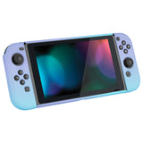 PlayVital UPGRADED Dockable Case Grip Cover for NS Switch, Ergonomic Protective Case for NS Switch, Separable Protector Hard Shell for Joycon - Gradient Violet Blue - ANSP3004