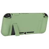 PlayVital UPGRADED Dockable Case Grip Cover for NS Switch, Ergonomic Protective Case for NS Switch, Separable Protector Hard Shell for Joycon - Matcha Green - ANSP3005
