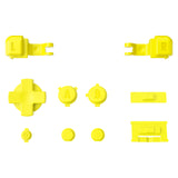 eXtremeRate Sunflower Yellow Custom Full Set Buttons for Gameboy Advance SP, Replacement A B L R Button Power On Off Volume Button D-pad Key for GBA SP Console - Console NOT Included - ASPJ101